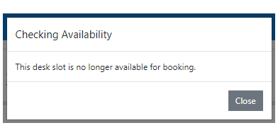 2nd booker new error message