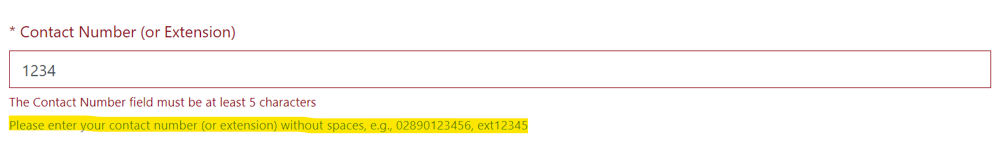 Step 1 - Personal Details change
